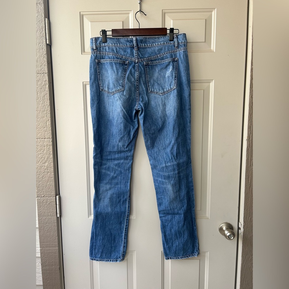 Bcbgeneration Light Blue Distressed Straight Leg … - image 5